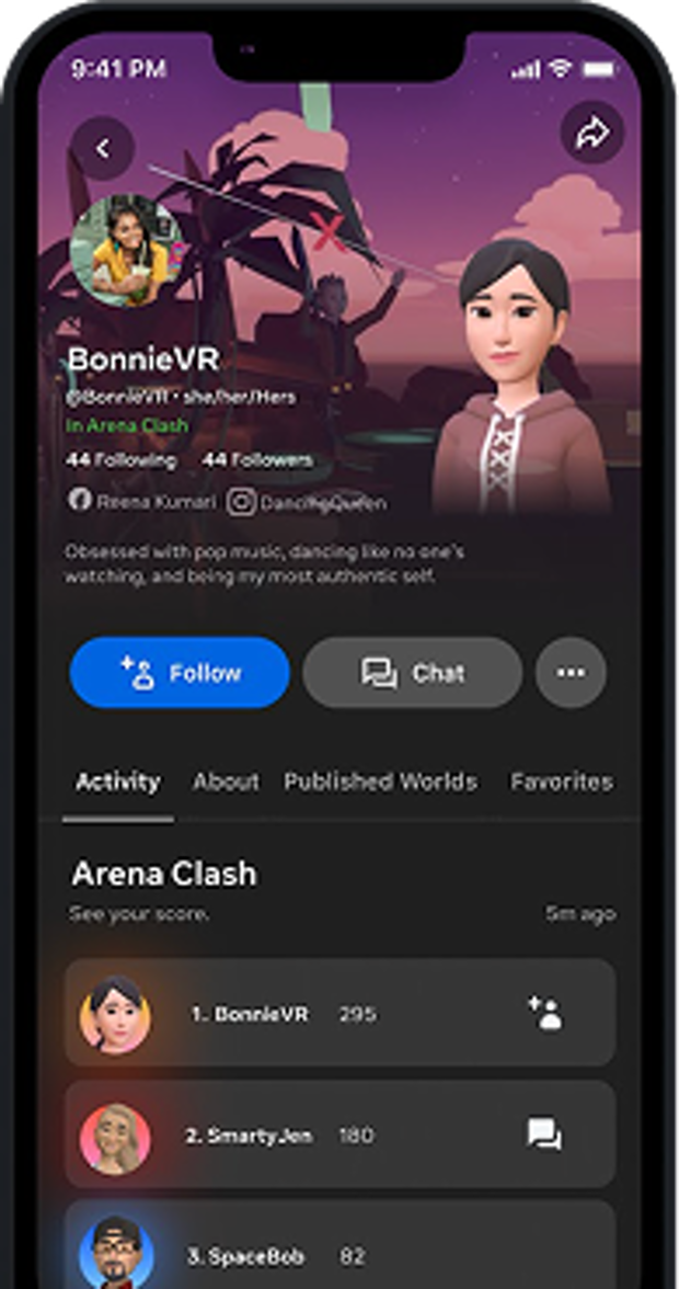 VR profile